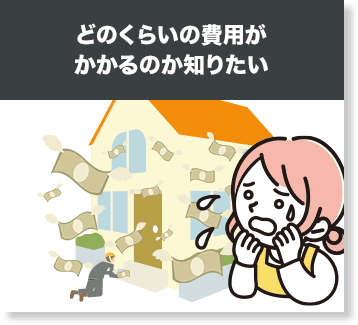 どのくらいの費用がかかるのか知りたい